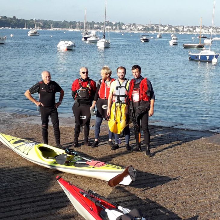 Septembre Bivouac à St Malo Kayak Océan Rochelais